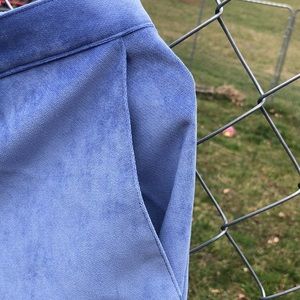 Alfred Dunner faux‎ suede Light Blue slacks vintage